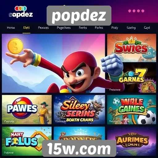 Análise do catálogo de jogos disponíveis no Popdez
